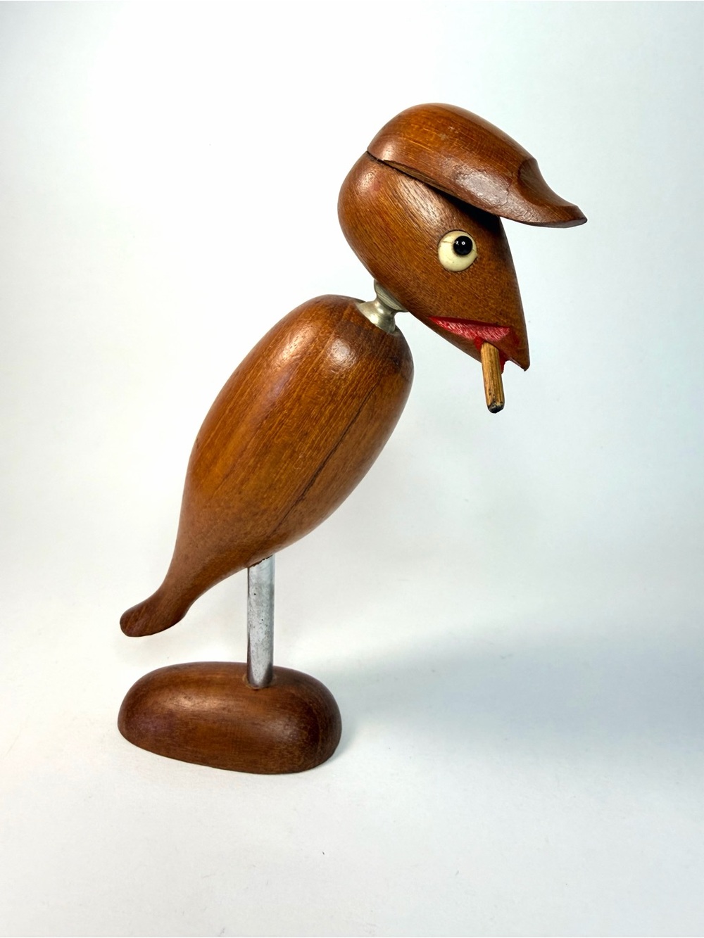 1950s Arne Basse Danish Teak Bird Corkscrew & Bottle Opener - MCM